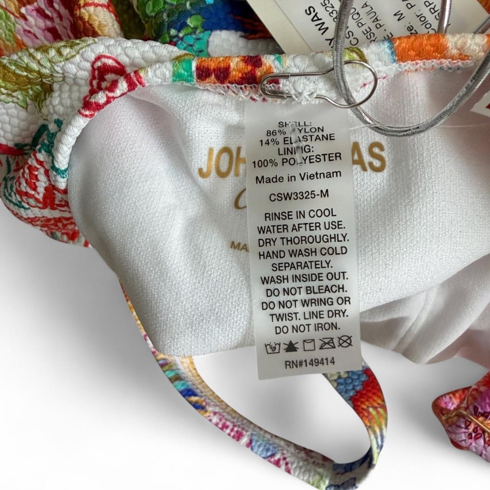 NWT JOHNNY WAS Reverse Pique Tank One Piece Paula M - Picture 10 of 11